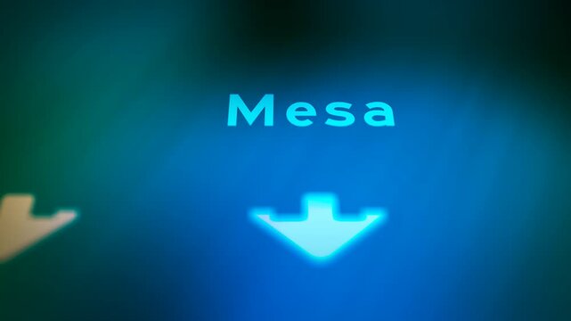 Crime Filler Shot - Cinematic Arizona Highway Sign - Mesa.
