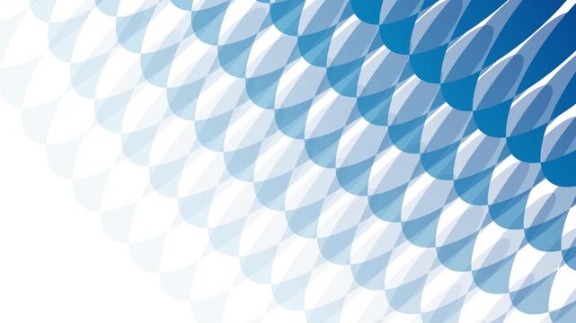 Abstract Blue Geometric Circle Pattern 4K