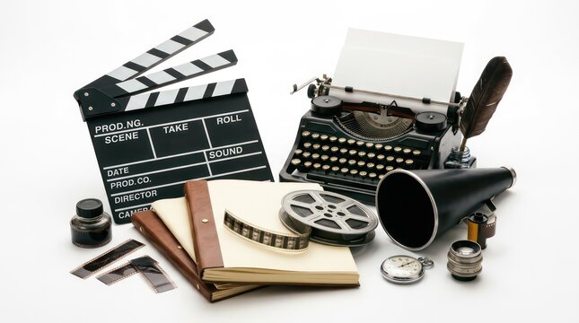 Vintage cinema production and screenwriting tools
