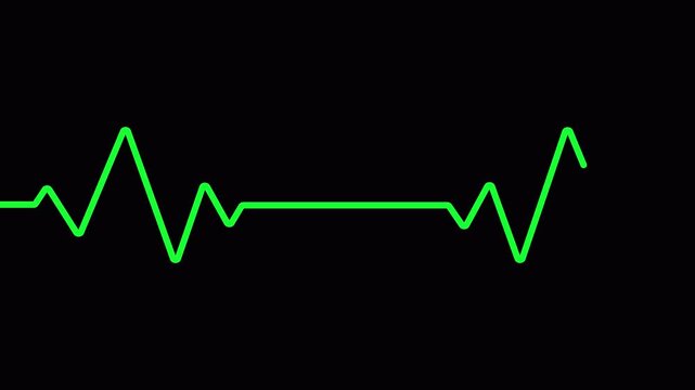  ECG heartbeat pulse line animation ,heartbeat ekg monitor line animation medical pulse rhythm loop 