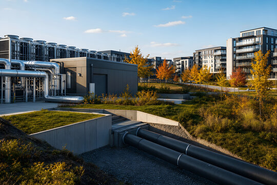 Data Center Heat Recovery Pipes for District Heating
