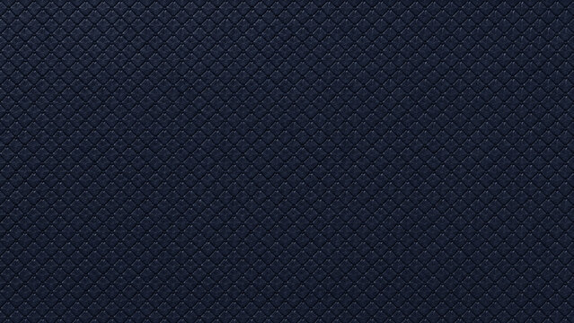 Dark Blue Geometric Leather Texture Seamless Background Pattern