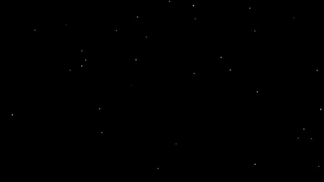 Space Background Loop Animation 4K Video. Twinkling stars background animation with shooting stars on black background. Looping seamless space backdrop. full hd video loop. Abstract background.