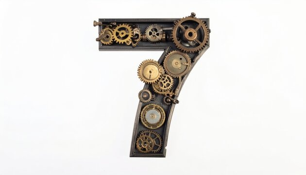 Industrial Seven Shape Sprockets Gears Display