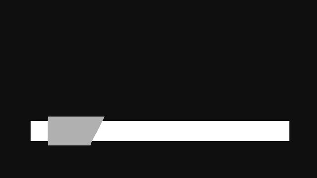 Clean Minimalist Lower Third Template with Smooth Shape and Neutral Gray Accent, Simple Professional Layout with Space for Text and Information, Universal Overlay Element for Any Video Project