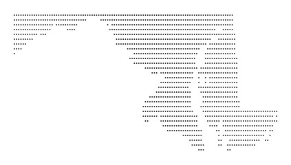 Fototapeta premium Maryland Dotted Map Vector with Halftone Dot Pattern, State Outline, Geographic Border, USA State Territory Shape, United States Cartography Illustration for Travel, Atlas and Infographic Design