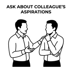 Fototapeta premium Two Business Colleagues Discussing Aspirations and Future Goals Together.