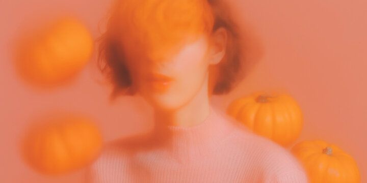 かぼちゃ, パンプキン, ハロウィン, 秋, オレンジ, ミニかぼちゃ, パステルカラー, ソフトフォーカス, ぼかし, ドリーミー, 幻想的, やわらかい, 背景, 背景素材, テクスチャ, コピースペース, デザイン素材, ハロウィン背景, 秋の背景, シーズン, 季節, 収穫祭, オータム, ナチュラル, 可愛い, おしゃれ, シンプル, ミニマル, 癒し, 温かみ, ファンタジー, グラデ