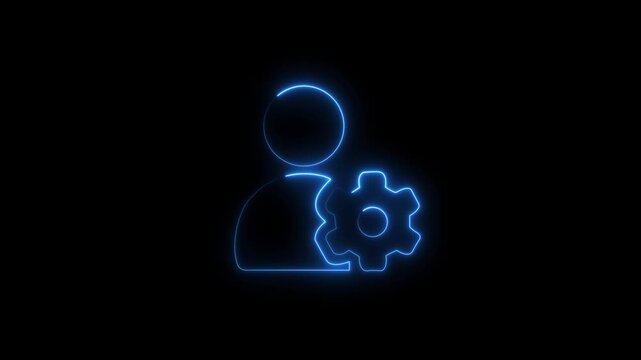 User Settings Icon Animation with Alpha Channel