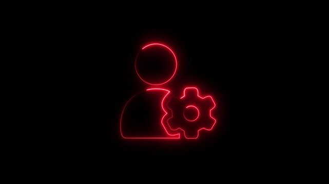 User Settings Icon Animation with Alpha Channel