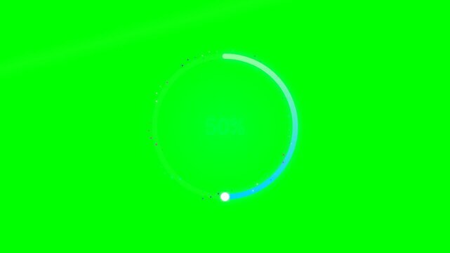 Circular Loading Progress Ring Spinner Animated Preloader 4K