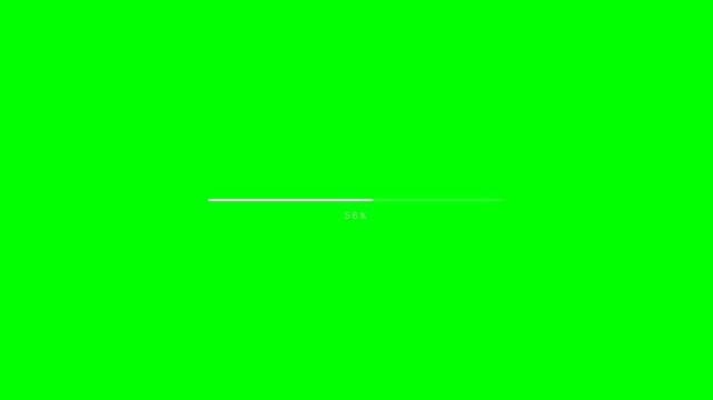 Minimal Progress Loader Clean Simple Loading Bar Animation 4K