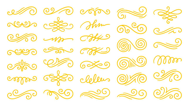 Elegant Swirls and Flourishes Set