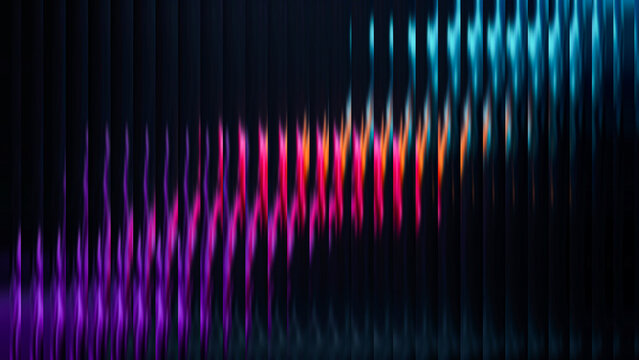 Abstract glowing vertical lines creating dynamic fiery glass pattern illustration
