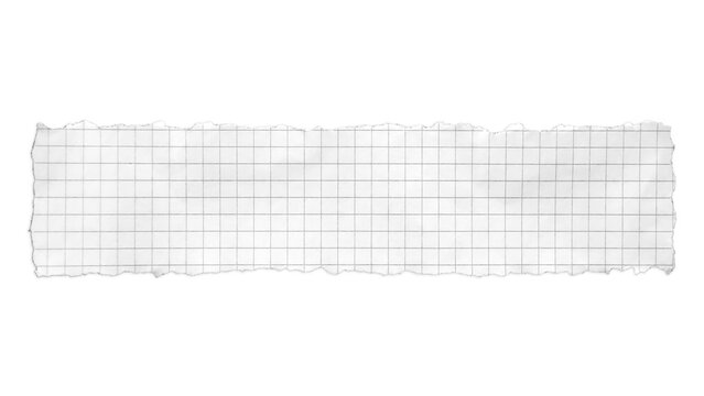 Torn paper graph edges ripped horizontal on transparent backgrounds