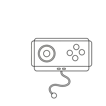 Video game controller outline