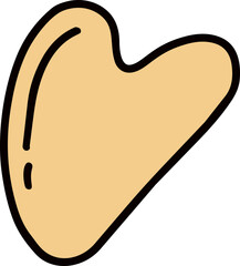 Hand Drawn Gua Sha Stone Illustration © Lembayungvibe