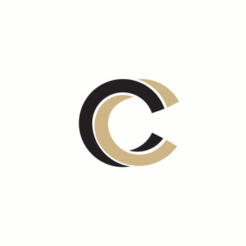 alphabet letters monogram icon logo CC.