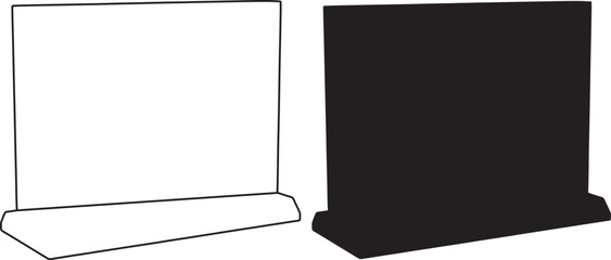 Blank table tent sign template © Md Shahria