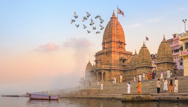 Dwarkadhish Temple At Morning