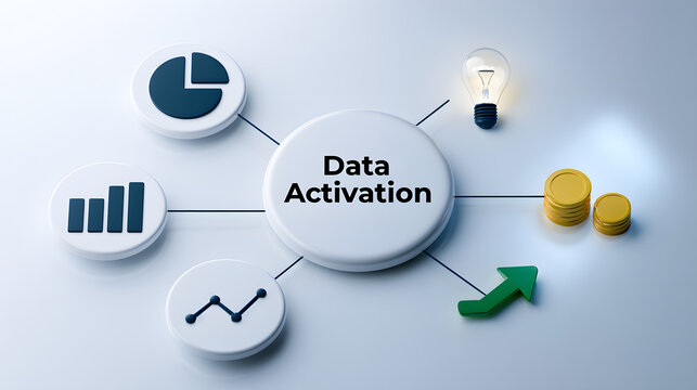 Data Activation Concept Diagram, Presentation cover