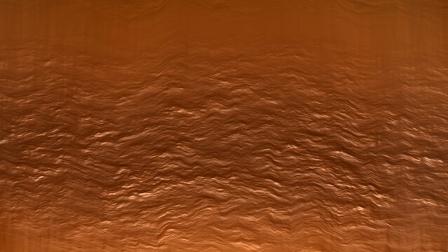 Metallic copper texture background, hammered bronze metal surface, industrial rose gold foil sheet with rippled pattern and luxury shimmer
