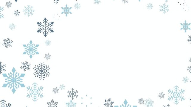 Floating Snowflake Pattern 4K