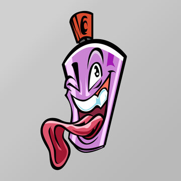 Vector Spray Can Artwork Cartoon Design for  Graffity