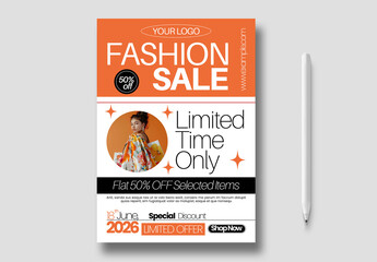 Modern Fashion Sale Flyer Template