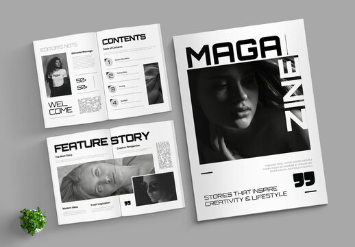 Minimal Magazine Layout