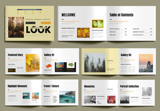 Minimal Look Book Brochure Design