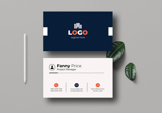 Modern Corporate Business Card Template Layout