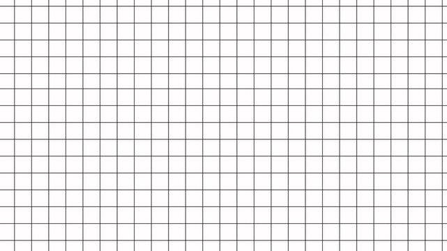 Minimalist white grid background, with black lines, clean geometric pattern, for motion abstract, for presentations and, digital media