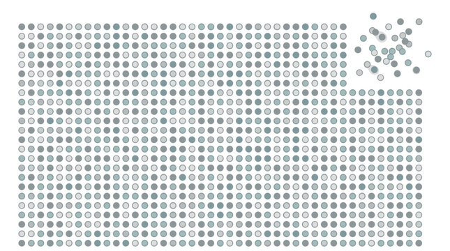 Data Fragmentation and Digital Grid Deconstruction Abstract Vector Illustration