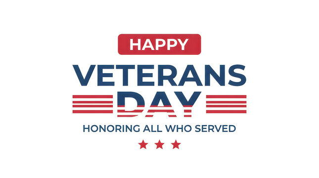 Honoring heroes happy veterans day graphic for november 11th patriotic american celebration design