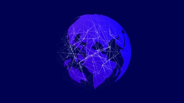 Tech Planet Earth Rotating