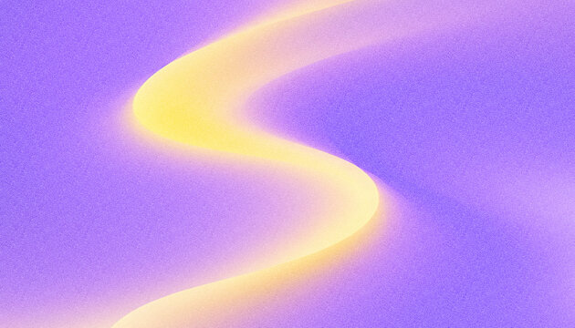 Complementary colors purple and yellow, soft and glowing, grainy gradient background