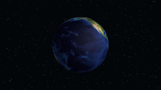 3D Earth Animation Zooming into Geraldton Western Australia with Data Overlay