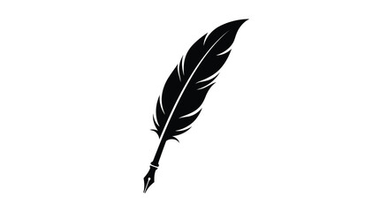 Black feather pen nib icon © Jerin