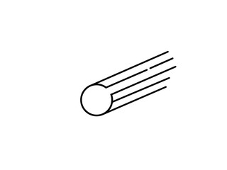 Meteor logo letter c line art © Ikadekekamahajaya