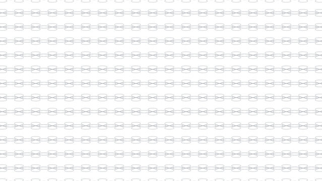 Seamless pattern with small grey bow tie icons arranged in a repetitive grid layout