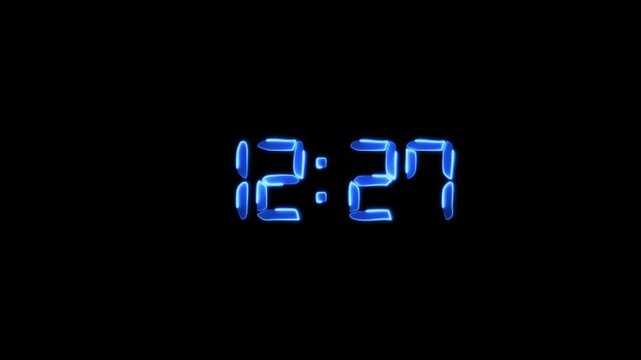 Simple countdown timer of 10 seconds (white letters on black background)