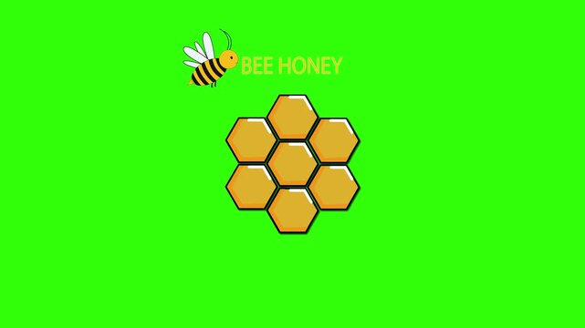 Honey vector icon for motion graphics, suitable for use as a logo or for promotional purposes.