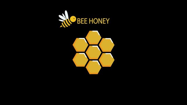 Honey vector icon for motion graphics, suitable for use as a logo or for promotional purposes.