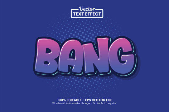 Retro Cartoon Pop Art Text Style for Posters Stickers and Logos