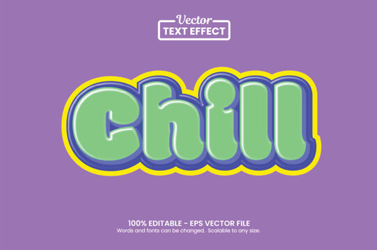 Editable Mint Green Funky Vector Text Effect Graphic Style Template for Youth Sticker Poster and Streetwear