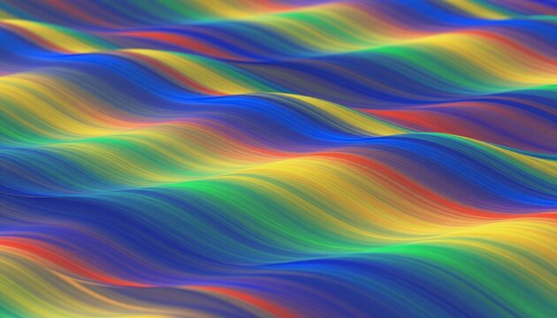 Abstract Flowing Multicolored Wavy Surface