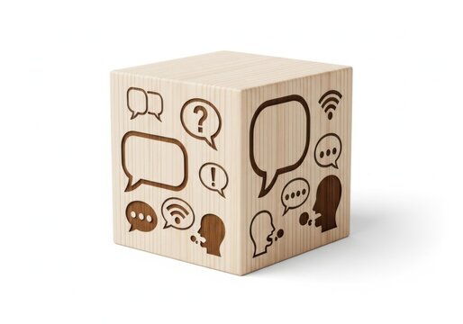 Group of cartoon monsters talking in a room with wifi signal