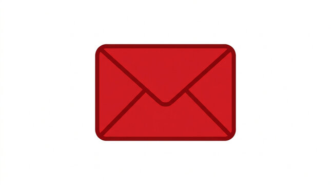 Red Mail Vector Icon Transparent Background Message