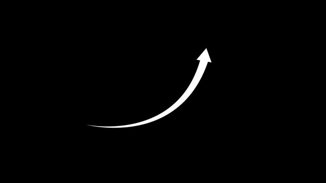 Business growing up arrow